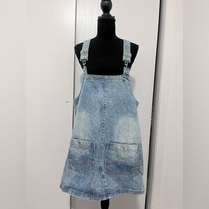 Aaron and Amber Denim Overall Dress